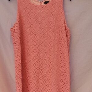 Apt. 9 Coral Lace Sleeveless Blouse